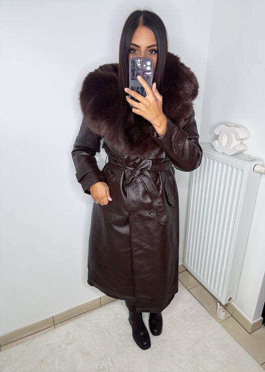 Trench fourrure vegan Irina